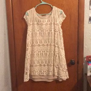 Cream colored swing dress